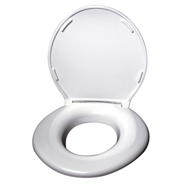 Highkey Toilet Seat Open Front with Cover - White LR1523071